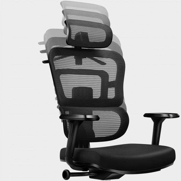 Silla de juego con respaldo ajustable Mark Adler Expert 4.9 Negro