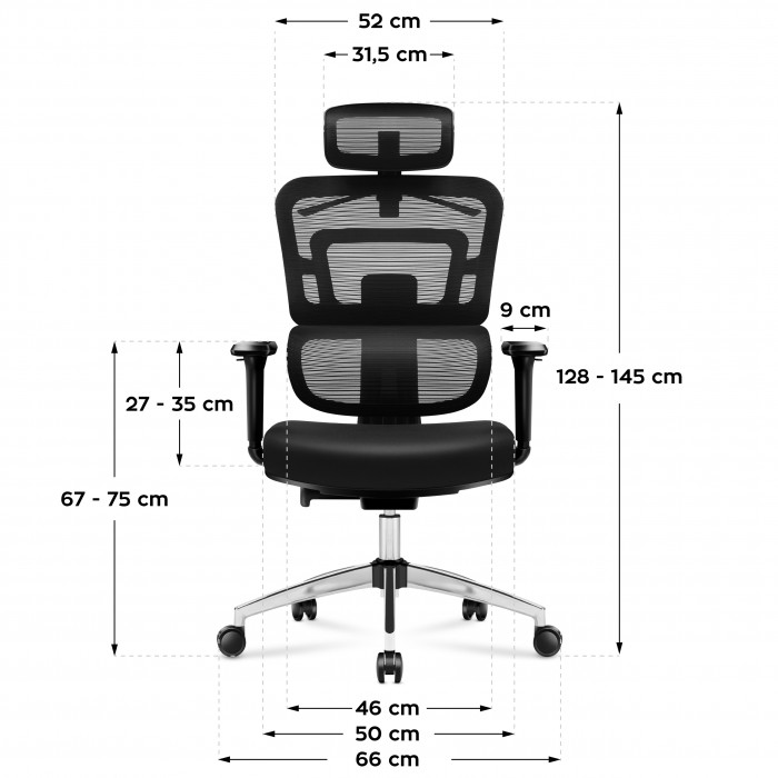 Dimensiones de la silla de juego Mark Adler Expert 4.9