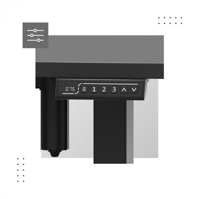 Panel de control de la mesa Leader 7.4