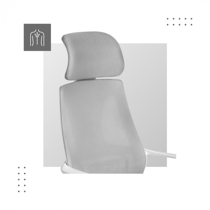 Soporte lumbar en Manager 2.8 Gris