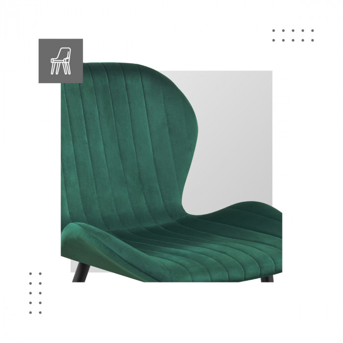 Detalles que demuestran la calidad de la silla Prince 2.0 verde