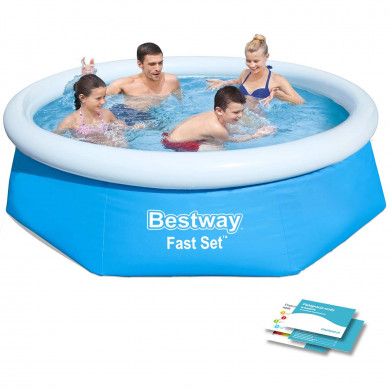 Piscina Hinchable Redonda Elevada Jardín 244 x 61 cm Bestway 57448