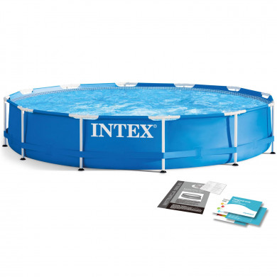 Piscina desmontable redonda tubular Metal Frame elevada 366 x 76 cm INTEX 28210