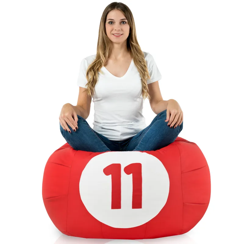 Puff Bola De Billar 11 Cuero Ecológico