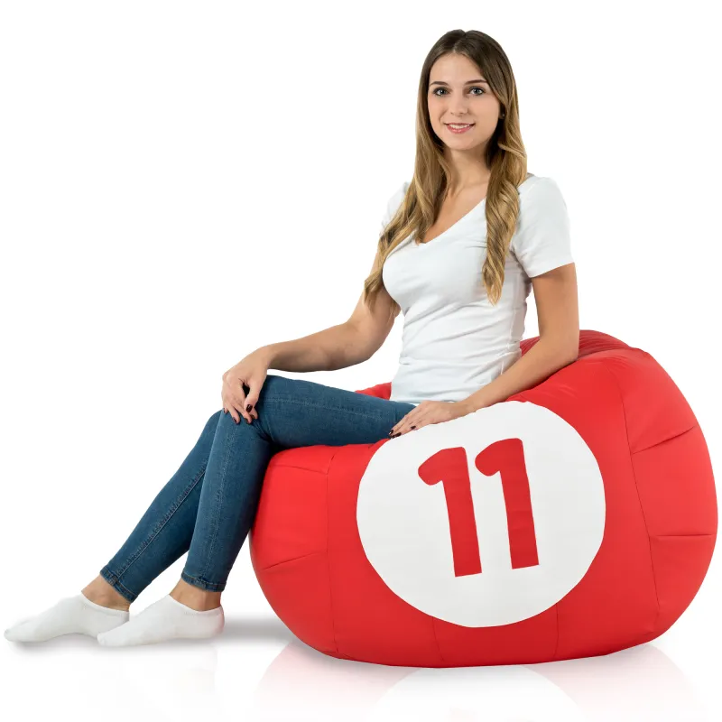 Puff Bola De Billar 11 Cuero Ecológico