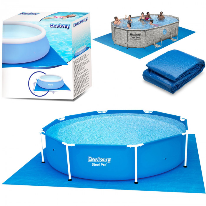 Alfombra de piscina - 396 x 396 cm Bestway 58002.