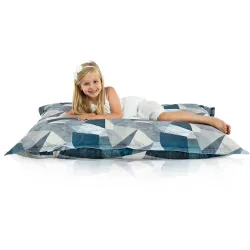 Gran almohada de puff abstracta, ideal para habitaciones infantiles