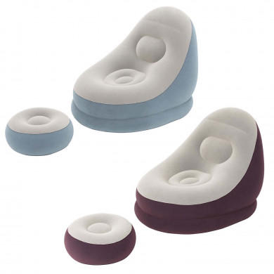 Sillón hinchable con reposapiés 122 x 94 x 81 cm Bestway 75053