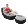 Silla hinchable + reposapiés 130 x 99 x 76 cm INTEX 68564