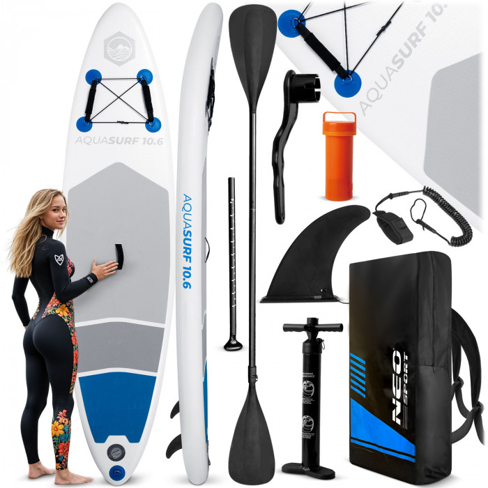 Tabla Paddle Surf Hinchable Aquasurf 320 x 81 x 15 cm Neo-Sport 170000