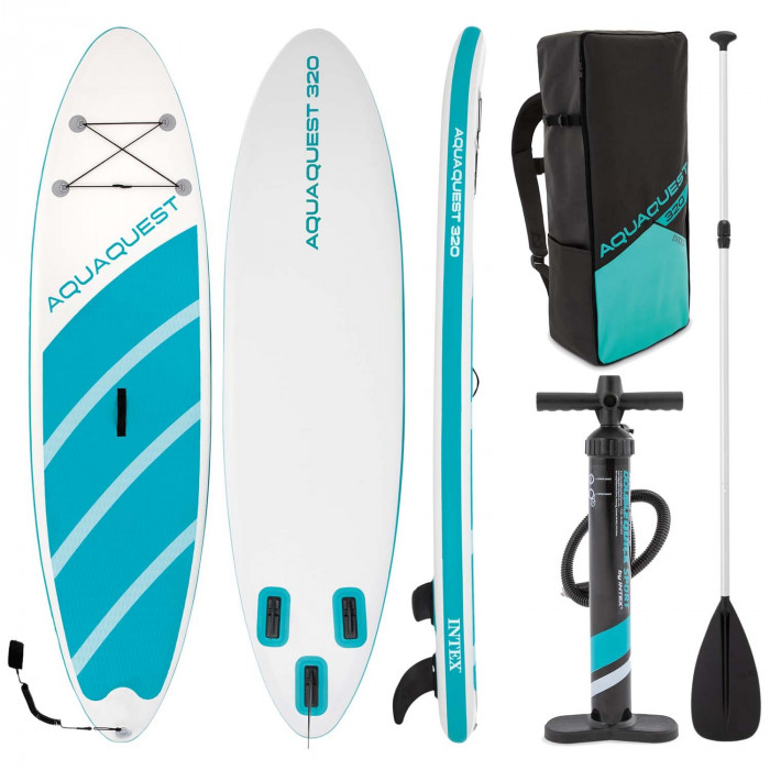 Tabla Paddle Surf Hinchable Aqua Quest 320 x 81 x 15 cm Intex 68242