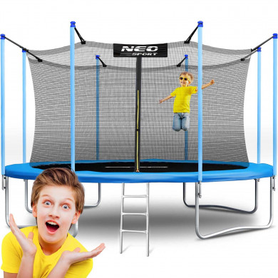 Trampolín de jardín 15ft/465cm con red interior y escalera