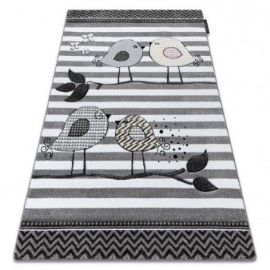 Alfombra PETIT BIRDS Pajaritos gris