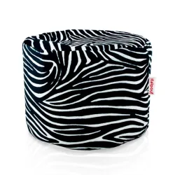 Puff Redondo Cilindro - Tejido Estampado Premium