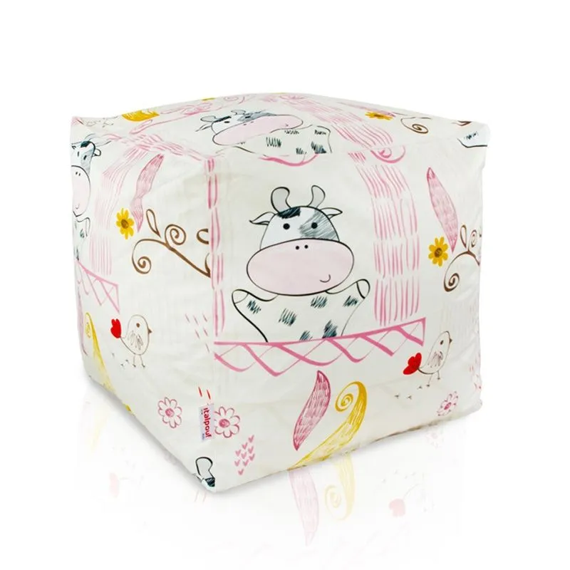 Puff Cuadrado Cubo - Tejido Estampado Premium – vista 23