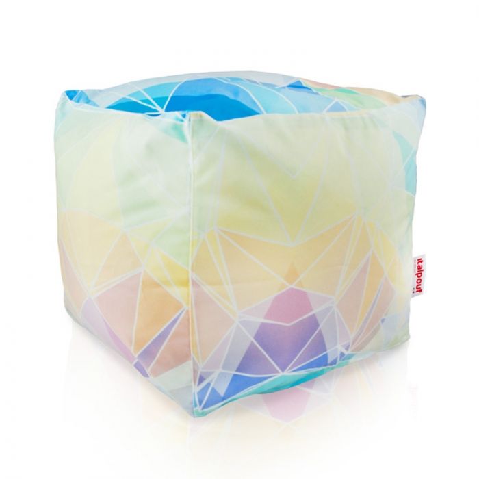 Abstract pastell Puff Cuadrado Cubo