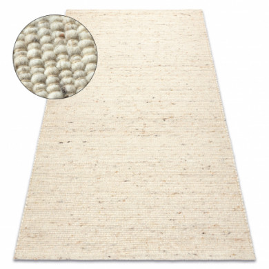 Alfombra beige NEPAL 2100 - lana, de doble cara, natural