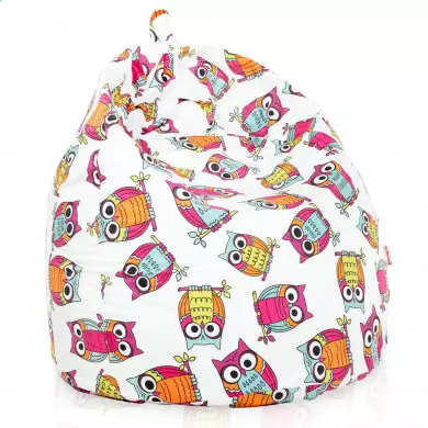 Puff Pera Estándar - Tejido Estampado Premium