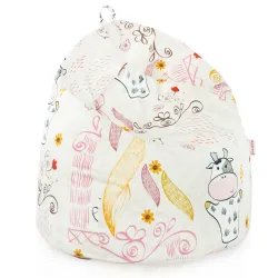 Puff Pera para niños - Tejido Estampado Premium