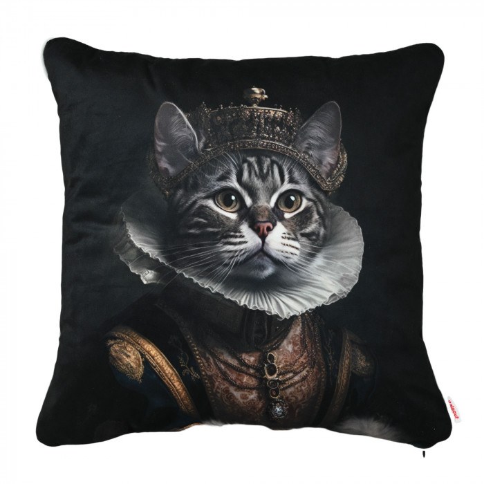 Almohada decorativa Cat in the Crown