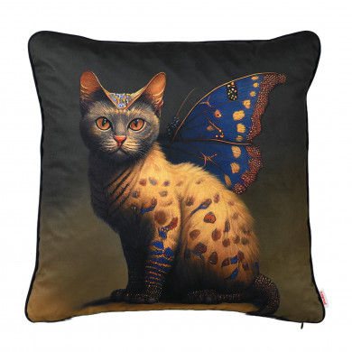 Almohada decorativa Gato Mariposa