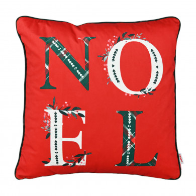 NOEL Cojín decorativo rojo