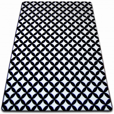 Alfombra SKETCH - F757 crema/negro - Diamante
