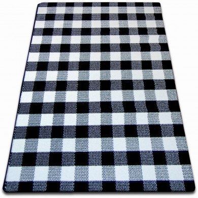 Alfombra SKETCH F759 Reja creme/negro