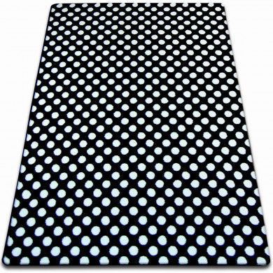 Alfombra SKETCH - F764 negro/crema- Puntos