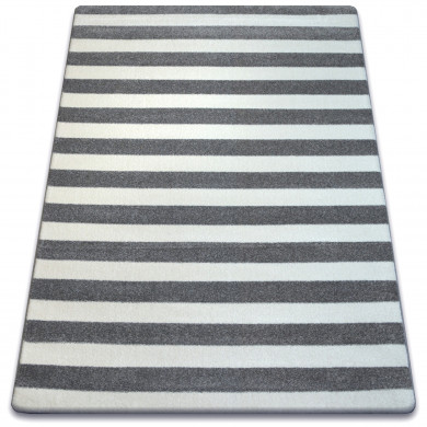 Alfombra SKETCH - F758 gris/blanco - Rayas