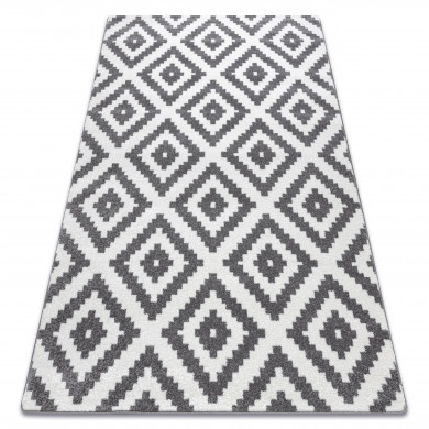Alfombra SKETCH - F998 crema/gris - Cuadrados ruta