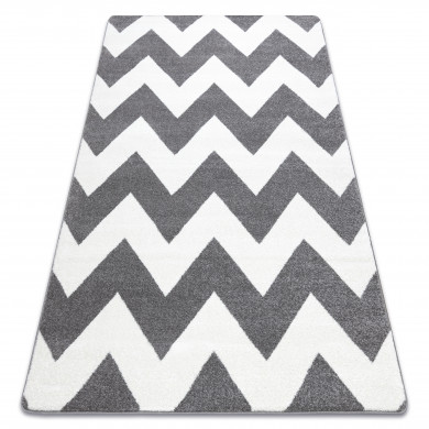 Alfombra SKETCH - FA66 gris/blanco - Zigzag