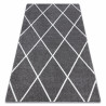 Alfombra SKETCH - F728 gris/crema trellis - Rombos