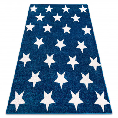 Alfombra SKETCH - FA68 azul/blanco - Estrellitas Estrellas