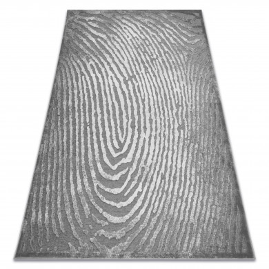 Alfombra acrílica YAZZ W8540 HUELLA DACTILAR gris