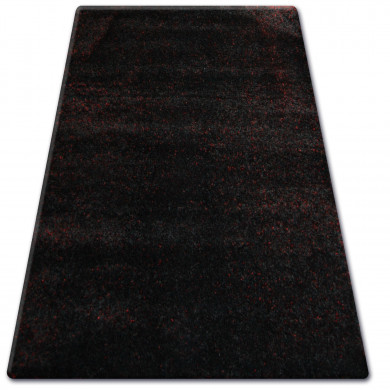 Alfombra SHAGGY NARIN P901 negro/rojo