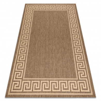Alfombra de cuerda sisal FLOORLUX 20014 color café/color maíz