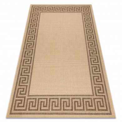 Alfombra de cuerda sisal FLOORLUX 20014 color maíz/color café