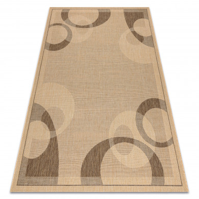 Alfombra de cuerda sisal FLOORLUX 20078 color maíz/color café