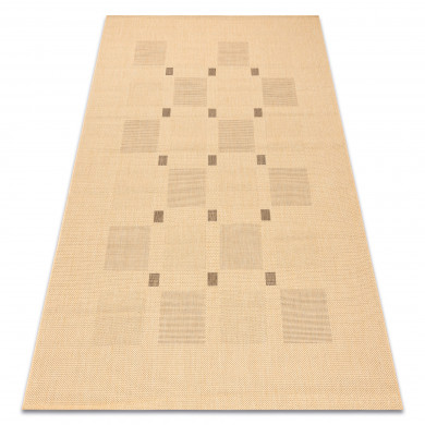 Alfombra de cuerda sisal FLOORLUX 20079 color maíz/color café