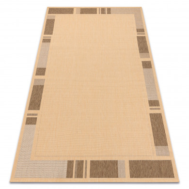 Alfombra de cuerda sisal FLOORLUX 20195 color maíz/color café