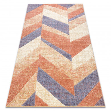 Alfombra FEEL 5673/17931 espina de pescado beige/terracota/violet