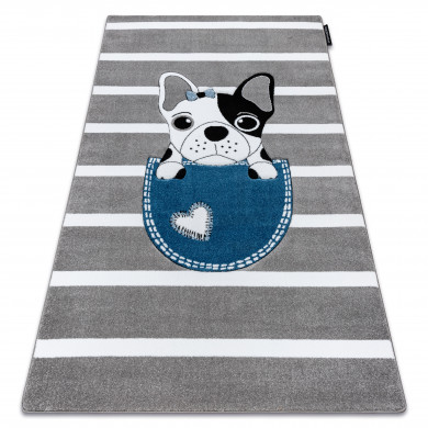 Alfombra PETIT BULLDOG Perro gris