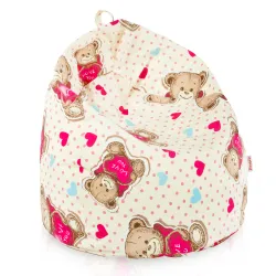 Puff Pera para niños - Tejido Estampado Premium