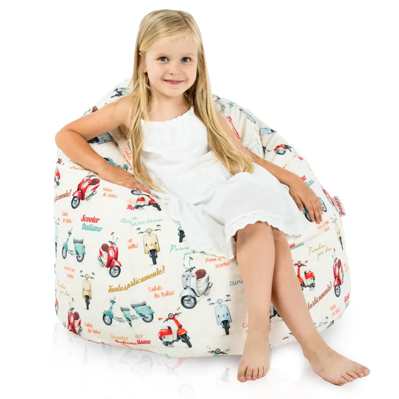 Puff Pera L para niños - Tejido Estampado Premium – vista 56