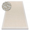 Alfombra ORIGI 3726 crema - Zigzag hilo de SISAL tejido plano