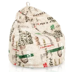 Puff Pera para niños - Tejido Estampado Premium
