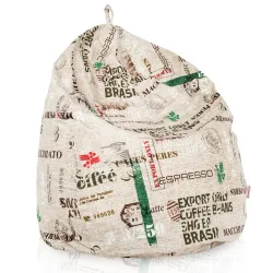 Puff Pera Estándar - Tejido Estampado Premium