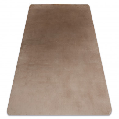 Alfombra de lavado moderna POSH shaggy, felpa, gruesa antideslizante, camello beige