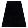 Alfombra de lavado moderna POSH shaggy, felpa, gruesa antideslizante, negro